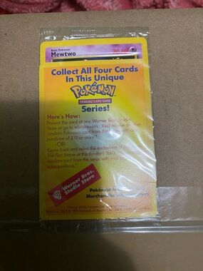 Sealed Mewtwo Pokemon Card (WB Gold Stamp)